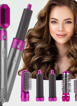 5-in-1 Hair Styling Tool for Curling, Straightening, and Drying Hair